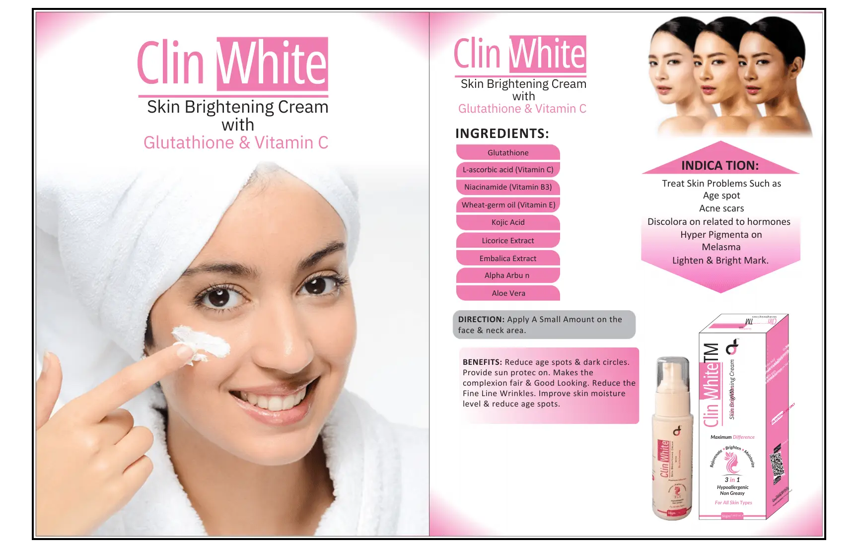 CLIN WHITE SKIN BRIGHTENING CREAM