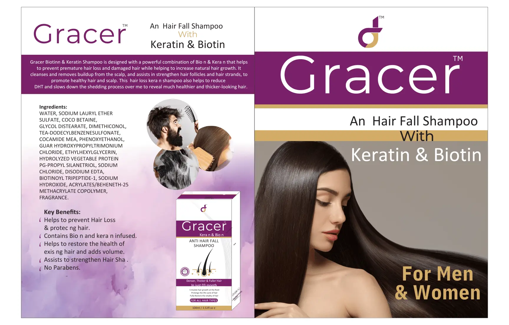 GRACER ANTI HAIR FALL SHAMPOO BY GNG