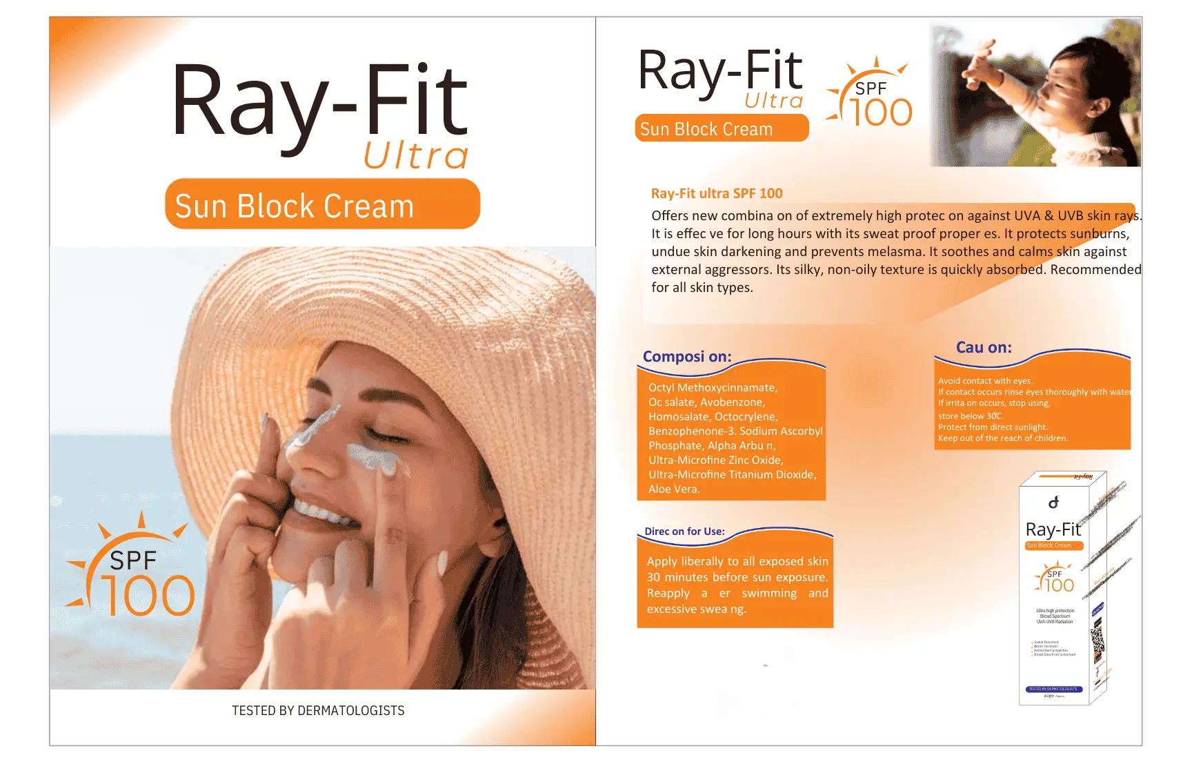 RAY-FIT SUN BLOCK CREAM ULTRA HEIGH PROTECTION